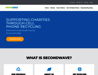secondwaverecycling.com screenshot
