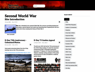 secondworldwar.co.uk screenshot
