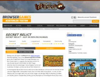 secret-relict.browsergames-testen.de screenshot