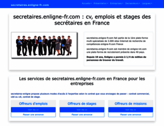 secretaires.enligne-fr.com screenshot