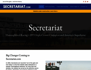 secretariat.com screenshot