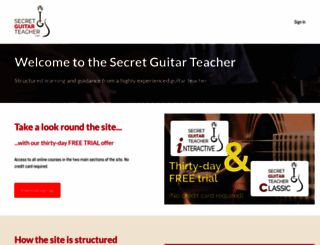 secretguitarteacher.co.uk screenshot