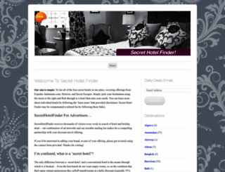 secrethotelfinder.wordpress.com screenshot