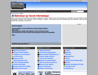 secretinformatique.com screenshot