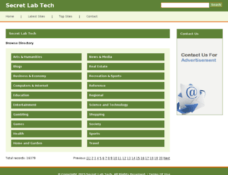 secretlabtech.com screenshot