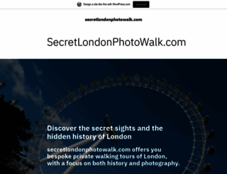 secretlondonphotowalk.com screenshot