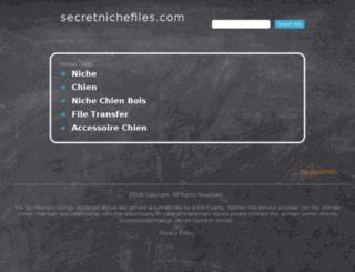 secretnichefiles.com screenshot