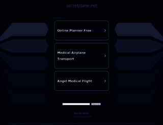 secretplane.net screenshot