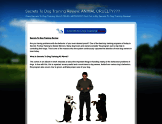 secrets-to-dog-training--review.blogspot.com screenshot
