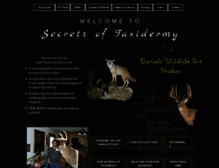 secretsoftaxidermy.com screenshot