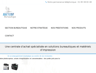 section-bureautique.fr screenshot