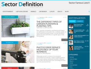 sectordefinition.com screenshot