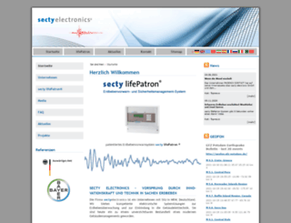 secty-electronics.de screenshot