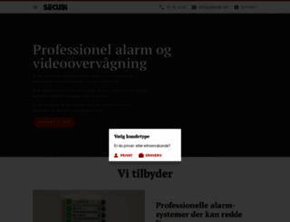 secubi.dk screenshot
