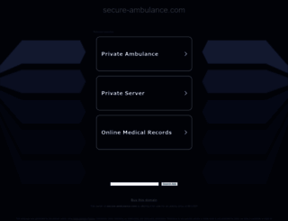 secure-ambulance.com screenshot