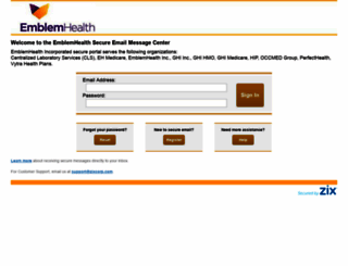secure-emblemhealth.com screenshot