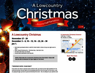 secure-lowcountrychristmas.boldtypetickets.com screenshot