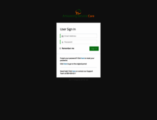 secure.answeringservicecare.com screenshot