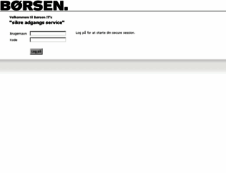 secure.borsen.dk screenshot