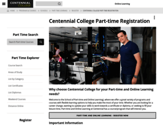 secure.centennialcollege.ca screenshot