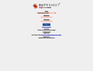 secure.dutysheet.com screenshot