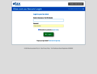 secure.etax.com.au screenshot