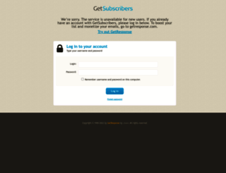 secure.getsubscribers.com screenshot