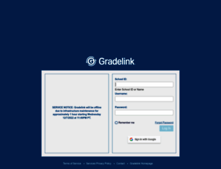 secure.gradelink.com screenshot