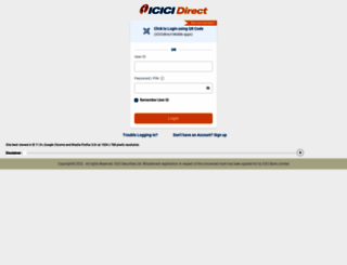 secure.icicidirect.com screenshot