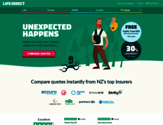 secure.lifedirect.co.nz screenshot