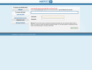 secure.moffitt.org screenshot