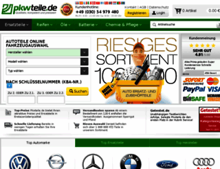 secure.pkwteile.de screenshot