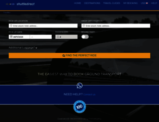secure.shuttledirect.com screenshot
