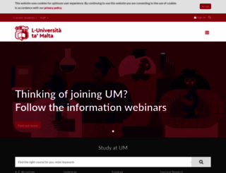 secure.um.edu.mt screenshot