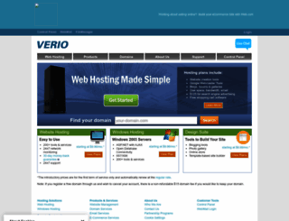 secure.verio.com screenshot