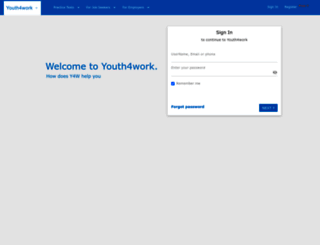 secure.youth4work.com screenshot