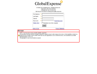 secure2.globalexpense.com screenshot