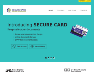securecards.in screenshot