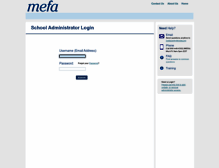 securecertify.mefa.org screenshot
