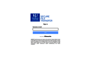 securefiles.kumc.edu screenshot