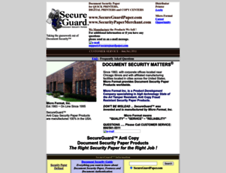 secureguardpaper.com screenshot