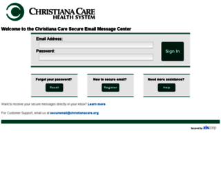 securemail.christianacare.org screenshot
