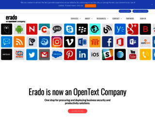 securemail.erado.com screenshot