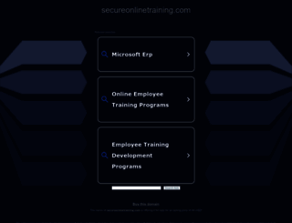 secureonlinetraining.com screenshot