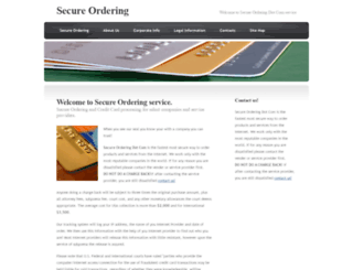 secureordering.com screenshot