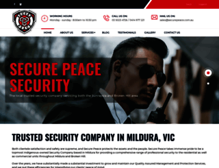 securepeace.com.au screenshot
