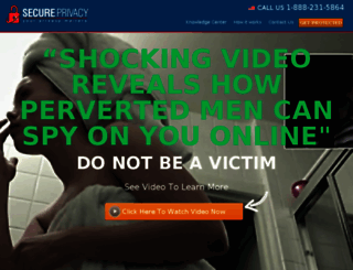 secureprivacy.com screenshot