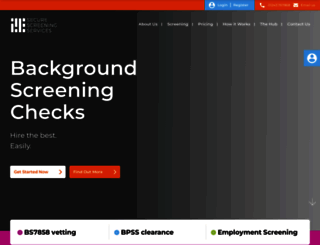 securescreeningservices.com screenshot