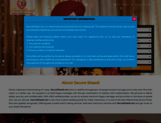 secureshaadi.com screenshot