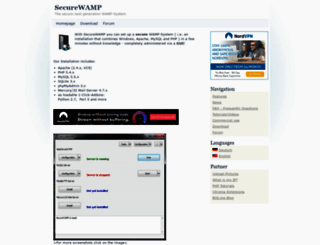securewamp.org screenshot